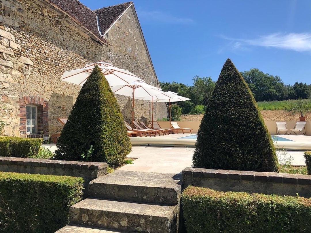 La Maison Du Gardien - Le Prieure Du Preux Villa Sepeaux-Saint-Romain Luaran gambar